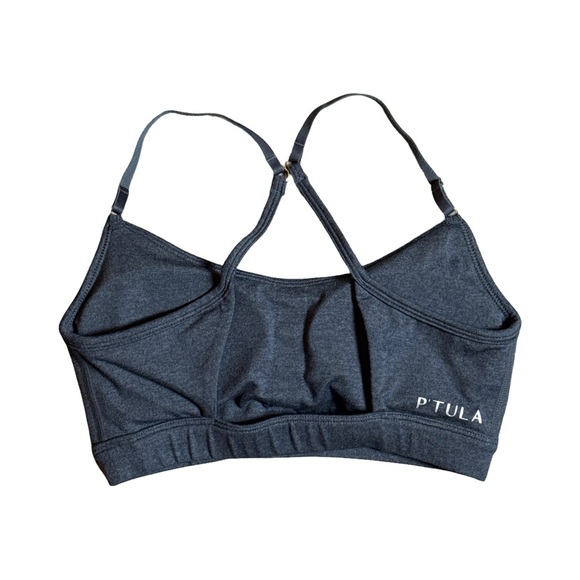 P’Tula BAREPRO Simply Bare Bra S Smokey Blue | NWOT Minimalist Athleisure - Picture 3 of 4